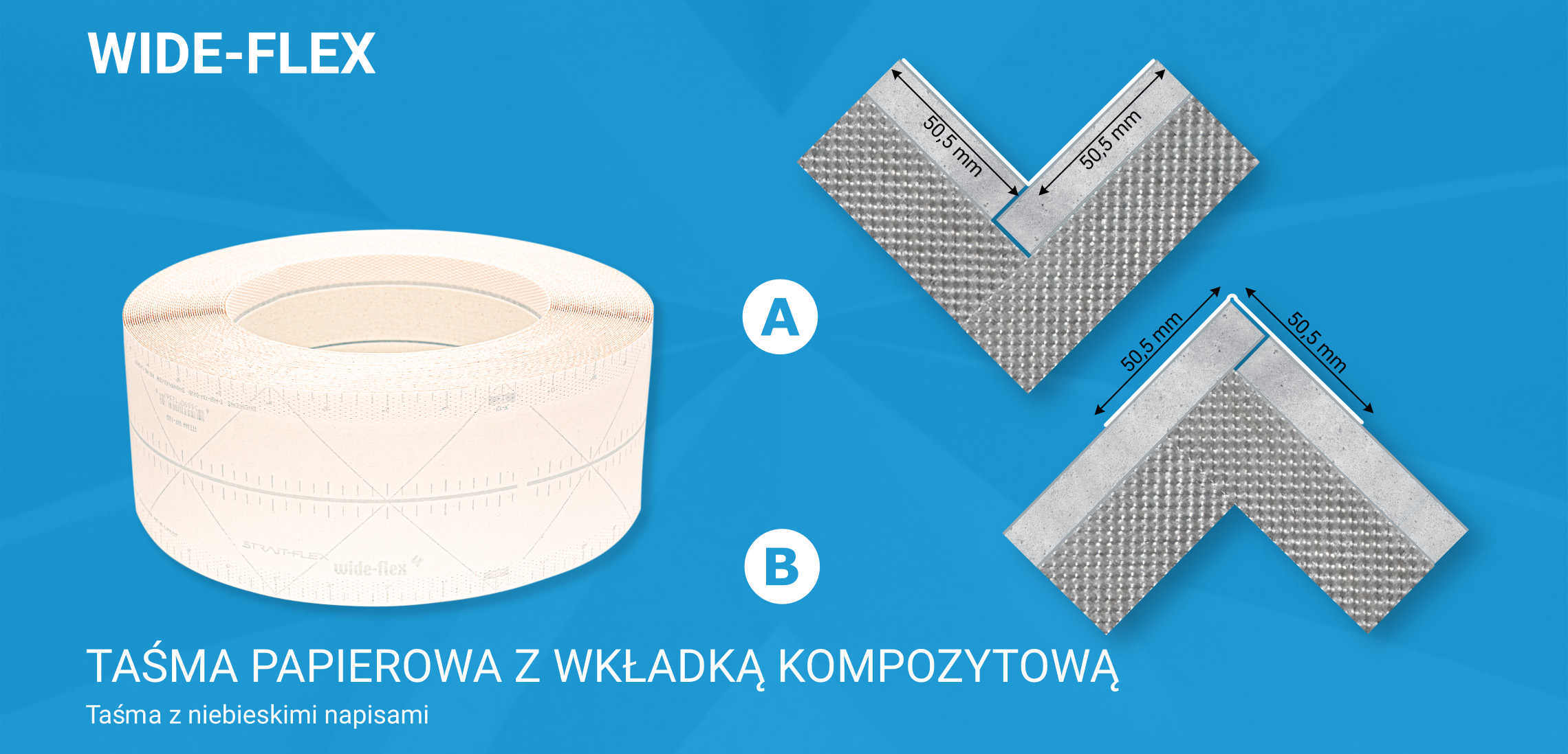 wide-flex moduł Centerflex taśmy amerykańskie Straitflex